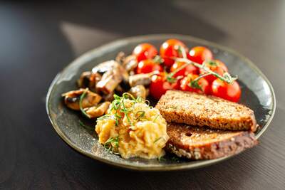 Billede af brunch på tallerken