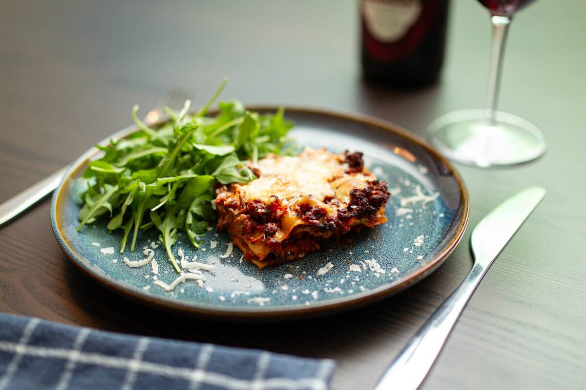 Billede af lasagne
