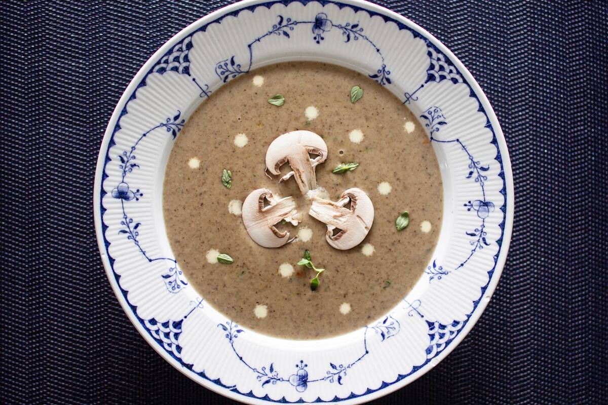 Billede af champignonsuppe