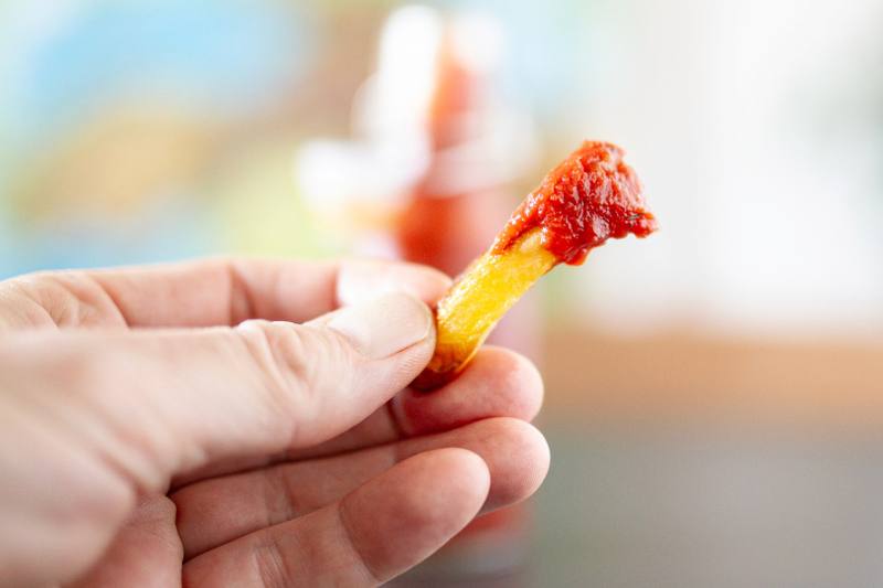 Billede fra tilberedningen af Ketchup med mindre sukker