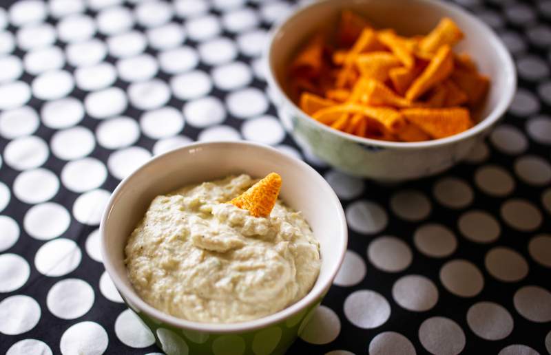 Billede af dip og chips